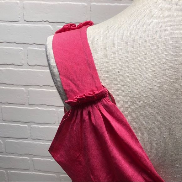 NWT Zara W&B Collection Womens Pink Cropped Double-V Tank Top Shirt M - Picture 3 of 11